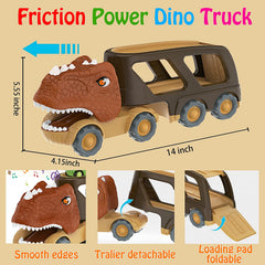 Veslier dinosaur truck with lights and sounds for immersive storytelling