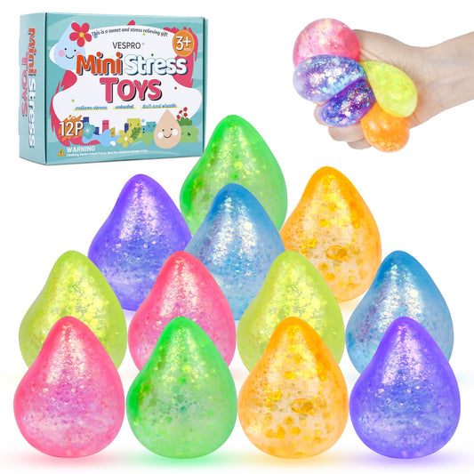 VESPRO 12pack stress balls in a gift box for easy gifting and stress relief.