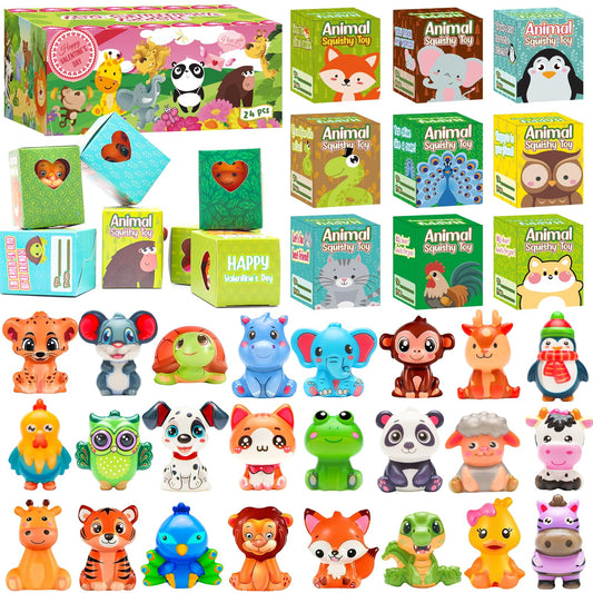 vewicokop valentines squishy 24-pack for classroom exchanges, boosting friendship.
