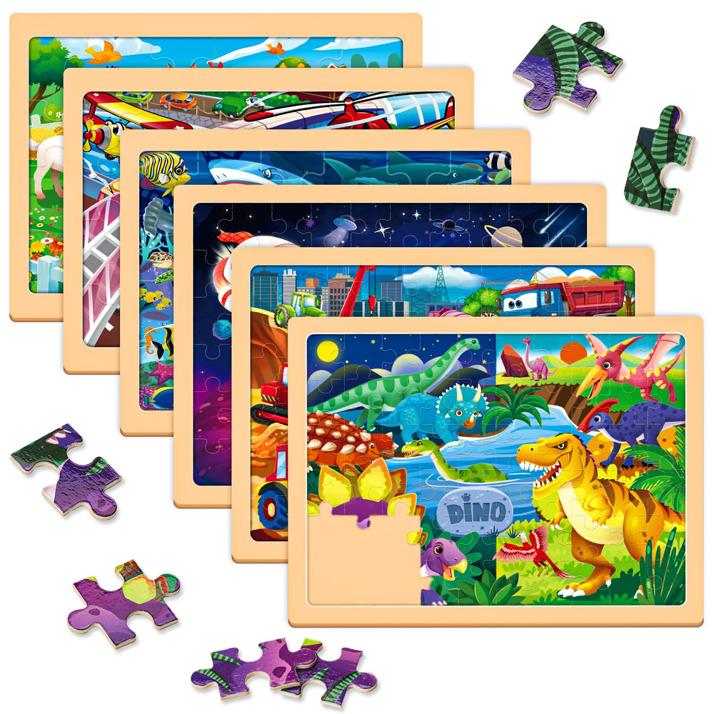 Vextronic dinosaur puzzle 24pcs helps hand-eye coordination during focused play