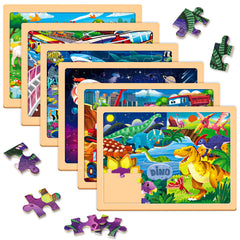 Vextronic dinosaur puzzle 24pcs helps hand-eye coordination during focused play