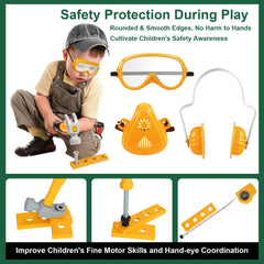Vextronic safety gear set with goggles and earmuffs for kids