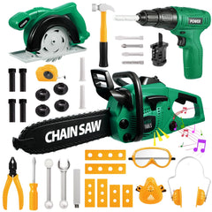 Vextronic toy chainsaw with realistic movements for safe pretend play
