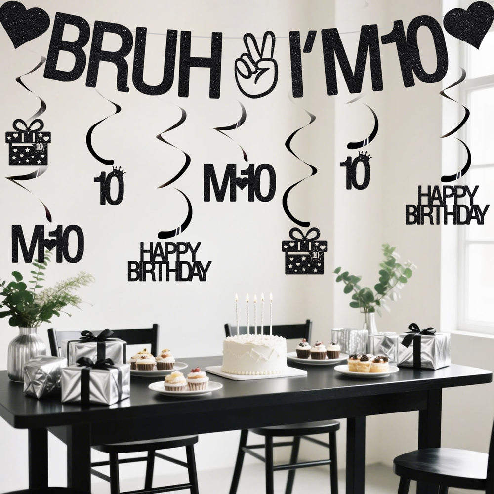 VeyoCraft Bruh I'm 10 party centerpiece ideas for photo moments