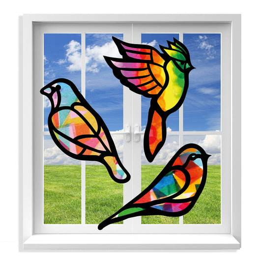 VHALE Suncatchers Bird template catches sunlight for bright, decorative window accents.