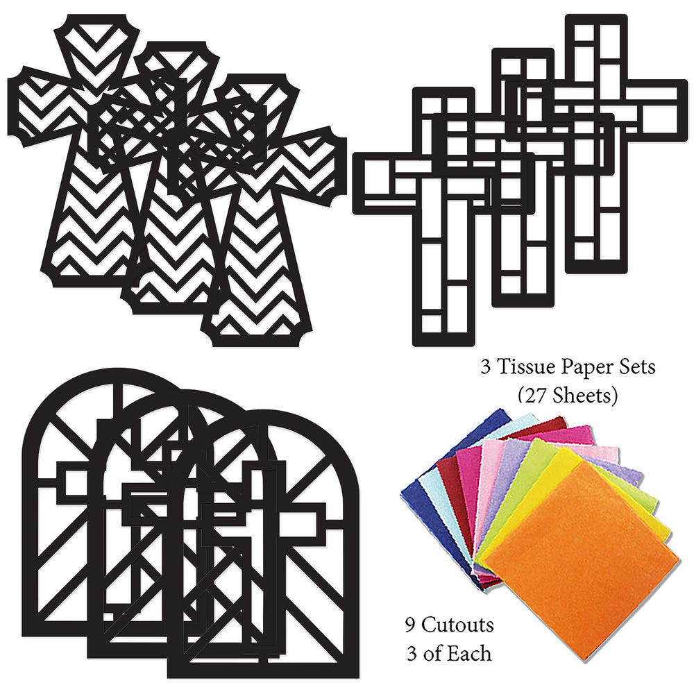 VHALE black cross template shows precise cut for clean lines