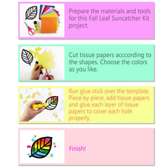 VHALE Suncatchers black template with 5x7.3 inch size guides easy assembly