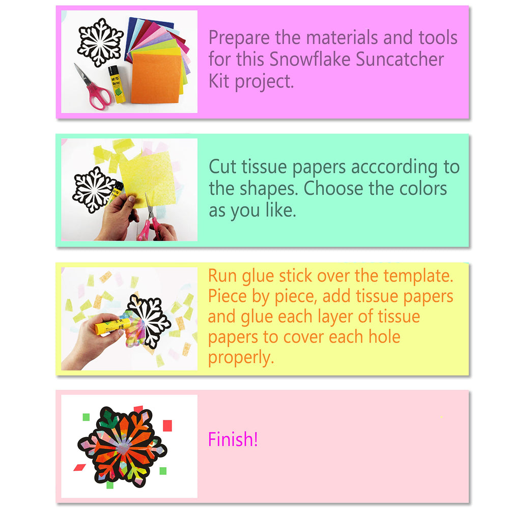 VHALE Suncatchers easy craft kit enables simple kid crafts