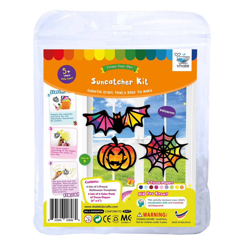 VHALE window art kit for colorful classroom displays