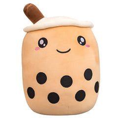VHYHCY cute boba plush brown 9.4 inch, perfect for cozy hugging and decor.