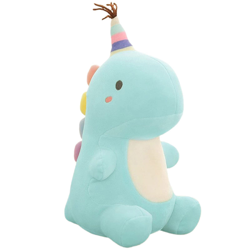 VHYHCY blue dinosaur plush toy, cozy cuddle buddy for kids.