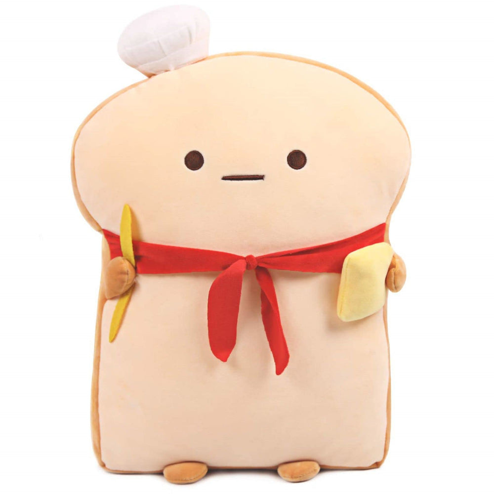 VHYHCY Toast Bread Pillow with a smile, ideal for cozy TV-time relaxation