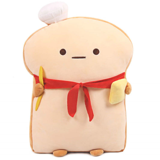 VHYHCY Toast Bread Pillow with a smile, ideal for cozy TV-time relaxation