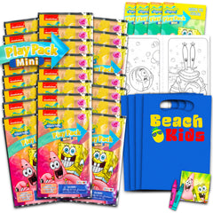 Viacom SpongeBob mini party favors set packaging, ideal for gift bags and instant fun.