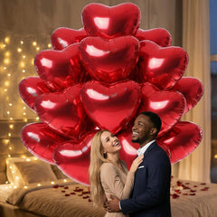 Viaecone arch and garland ideas with heart balloons for party decor.