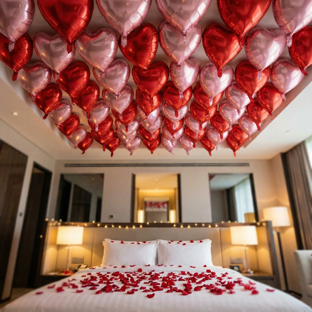 Viaecone helium-ready foil balloons with long float time for events.