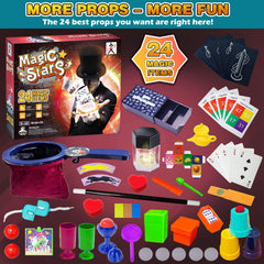 VIANBYE Magic Kit 24-in-1 Kid Performing Trick demonstrates real-world audience impact.