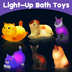 VIBOYLAR glowing cat toy close-up highlighting color-changing lights.