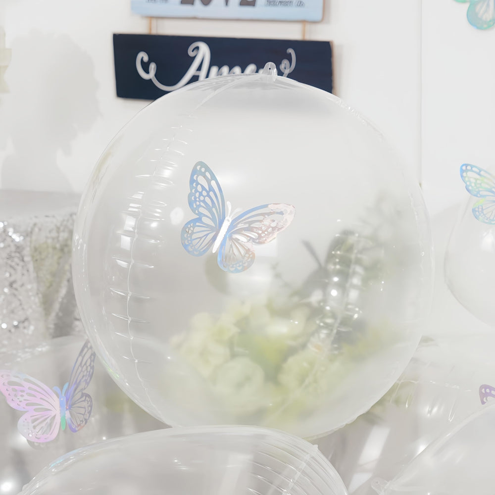 Vibzox 4D transparent balloon closeup shows premium finish.