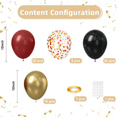 Vibzox confetti red gold balloons add festive sparkle to celebrations.