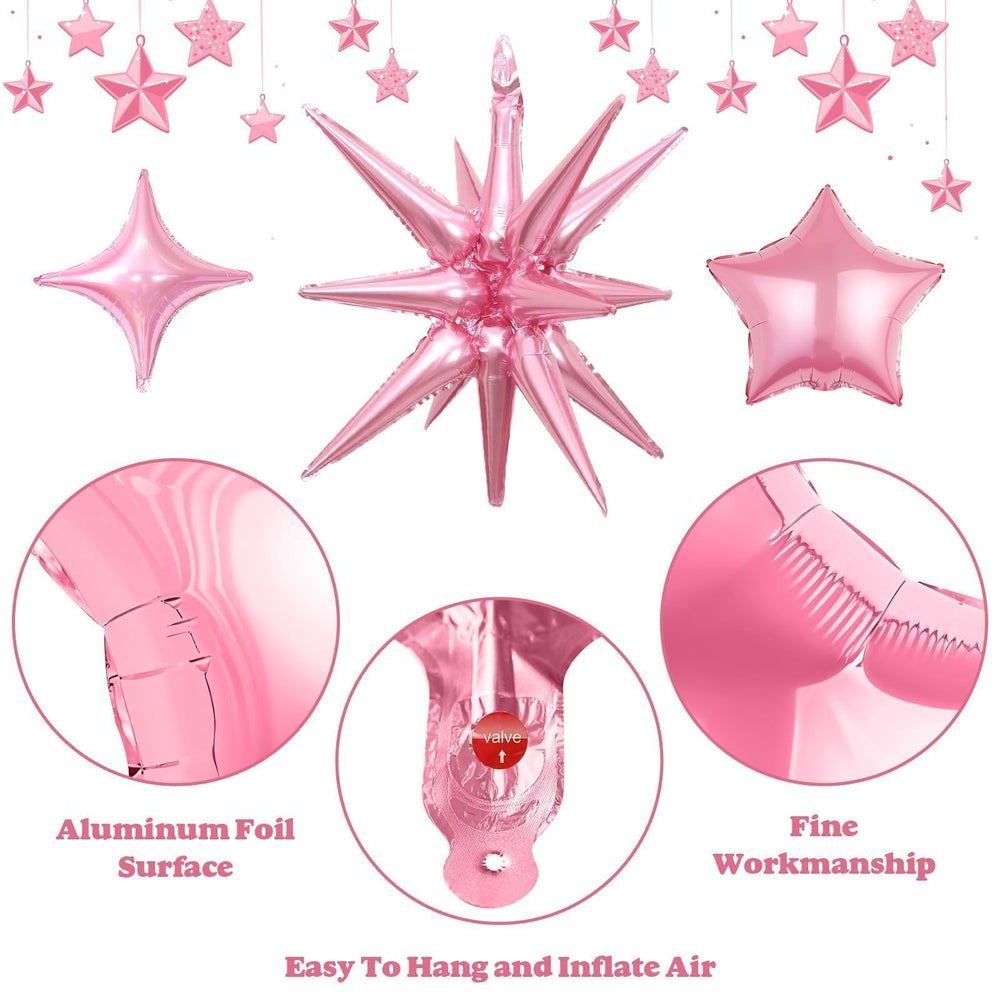 Vibzox metallic balloon with auto-seal for tidy, reusable decor