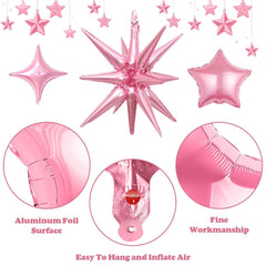 Vibzox metallic balloon with auto-seal for tidy, reusable decor