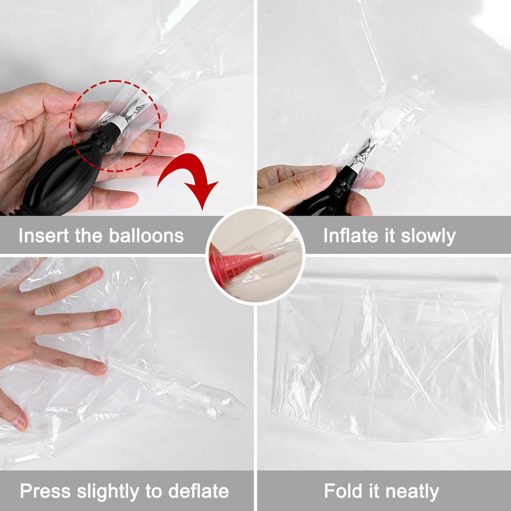 Vibzox multi-size balloon garland idea for depth.