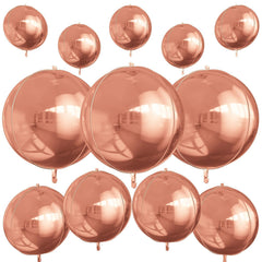 Vibzox rose gold 22-inch foil balloon shines for birthdays and celebrations.