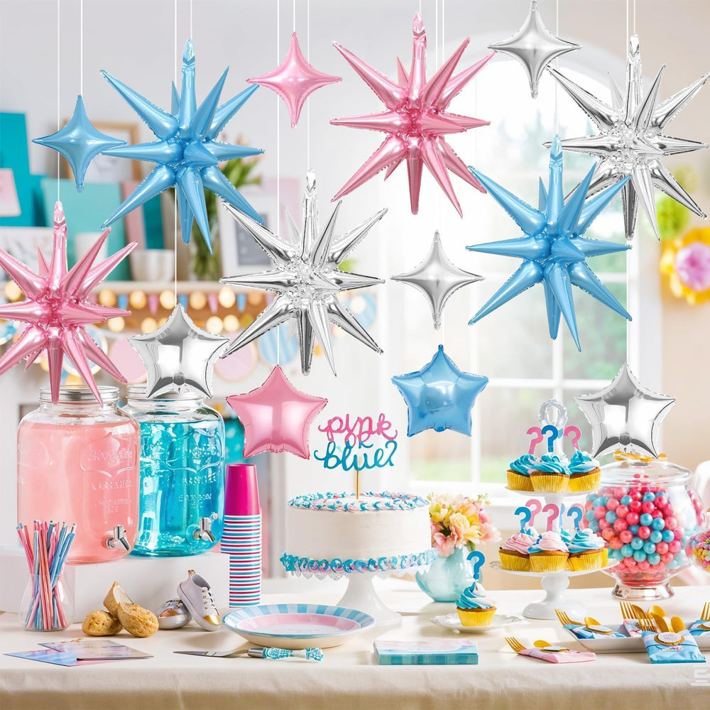 Vibzox star balloon set ready for indoor and outdoor party displays