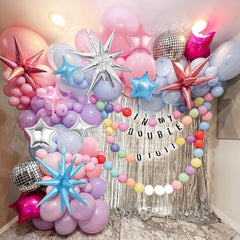 Vibzox straw and ribbon for easy inflation and hanging