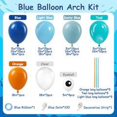 Vicduotex 18inch blue balloons for dramatic arch clusters at baby showers