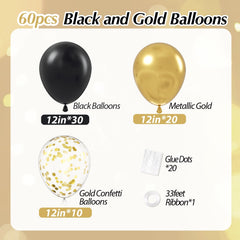 Vicduotex gold metallic 12inch balloons add luxe shine