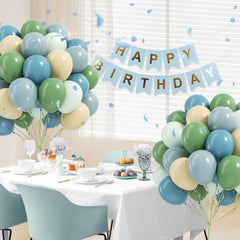 Vicduotex green ribbon bundle to finish balloon arches.