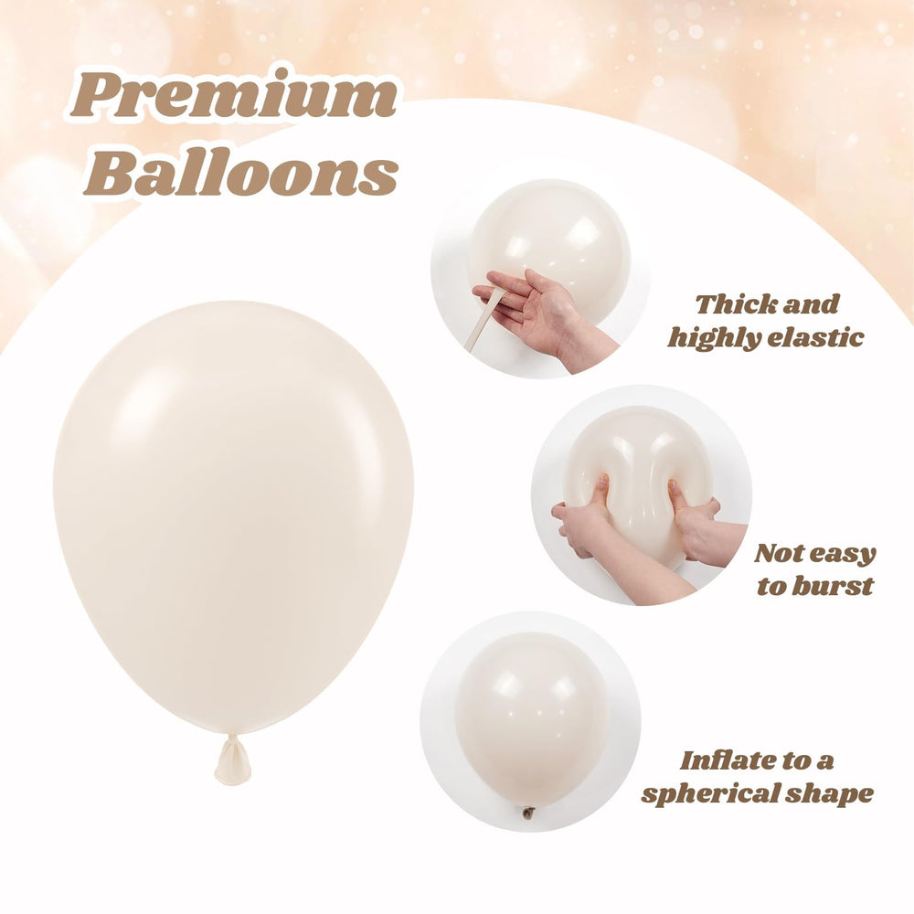 Balloons clustered into an arch for engagements and bridal showers.