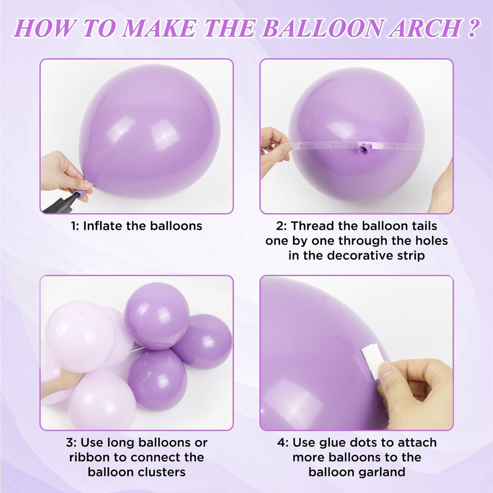 Vicduotex light purple 18inch balloon closeup showcases elegant, softer shade.