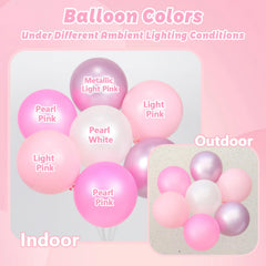 Vicduotex pink confetti balloons with festive texture