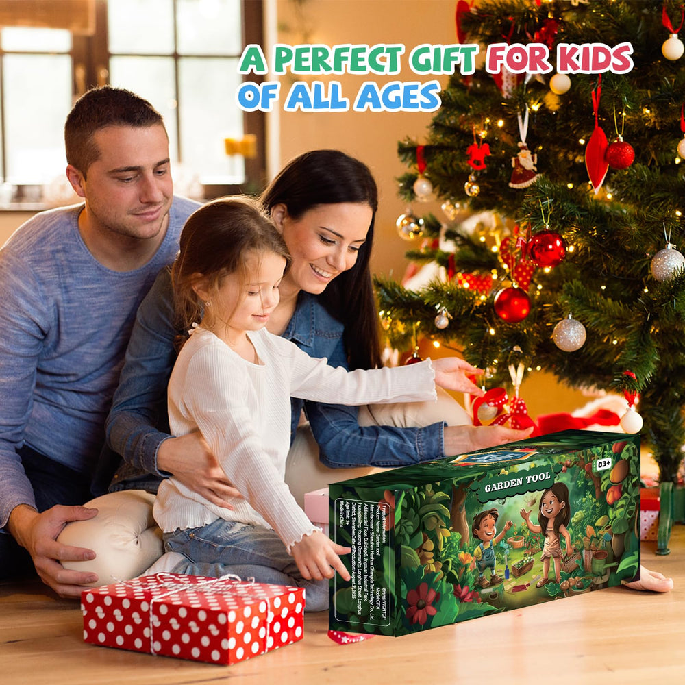 VICHTOP 9Pcs Kids Gardening Set with gloves for hand protection during play