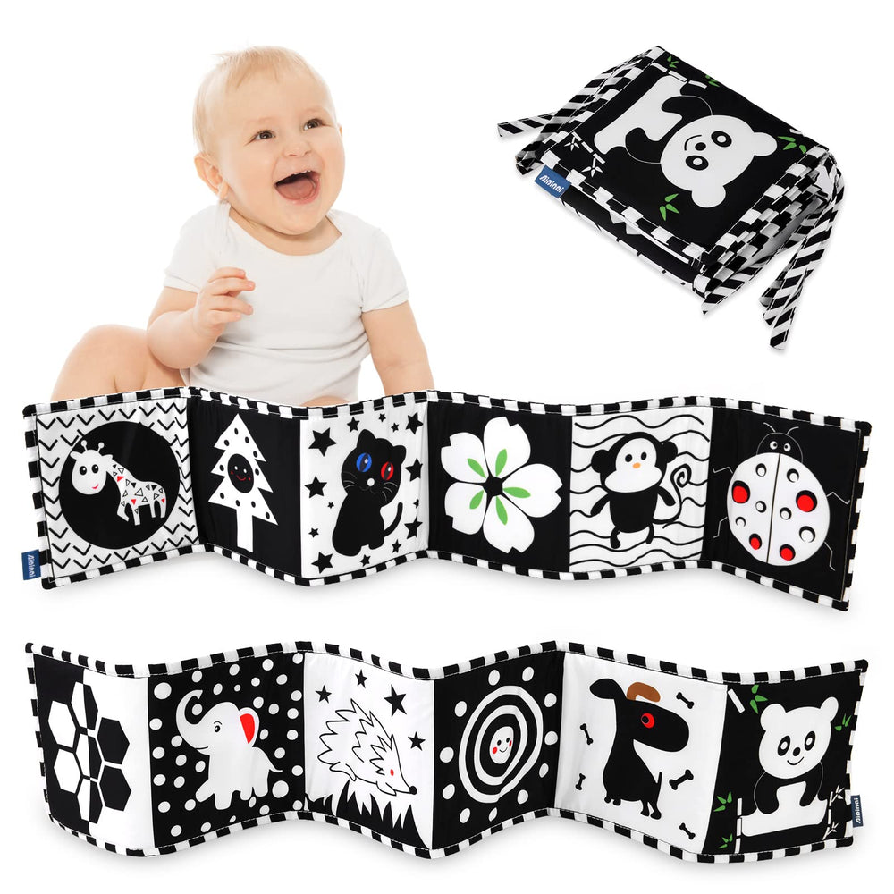 Vicloon Black and White Baby Book cover for early visual interest and focus.