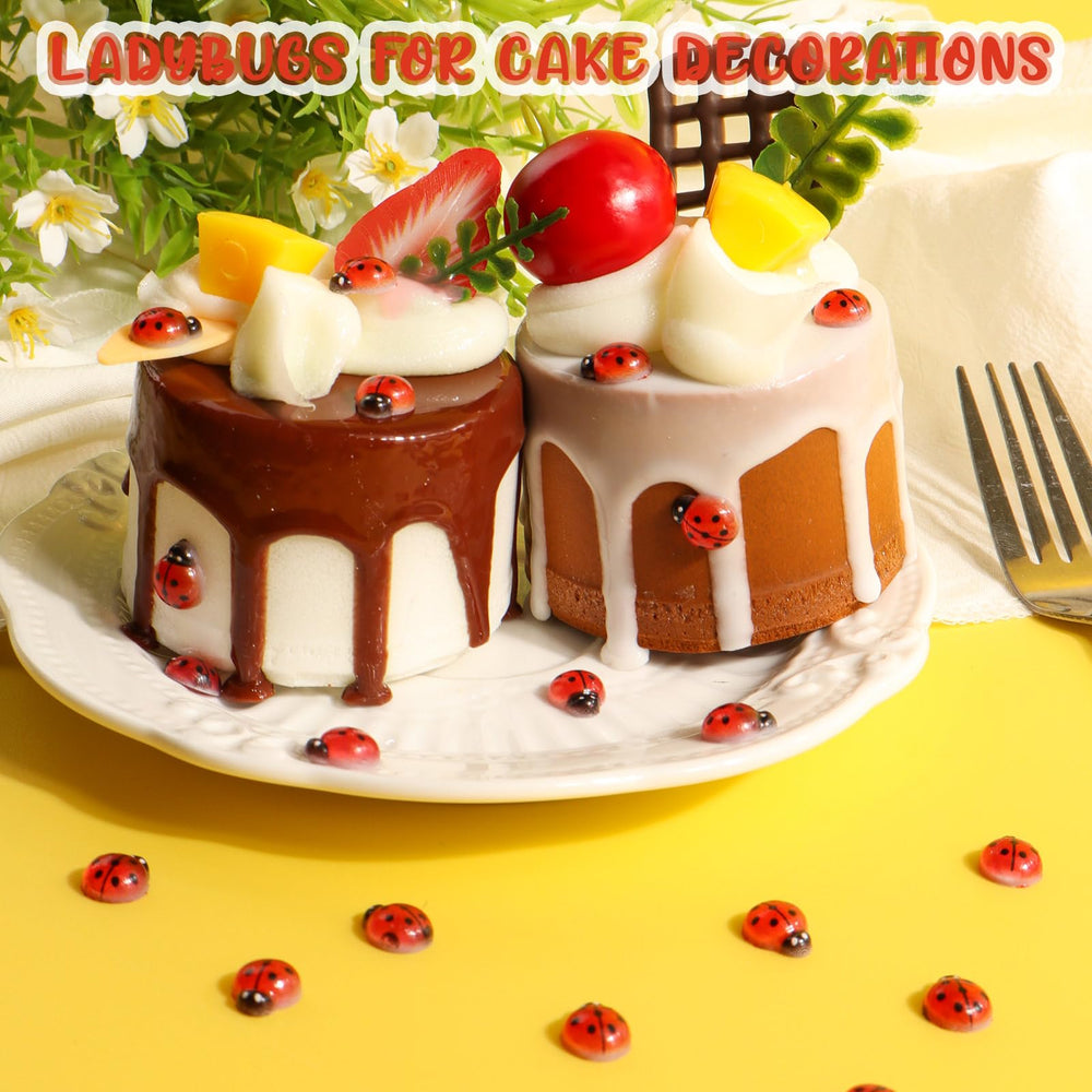 VICROIC mini resin ladybugs provide versatile decor for crafts and gifts