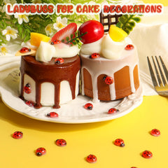 VICROIC mini resin ladybugs provide versatile decor for crafts and gifts