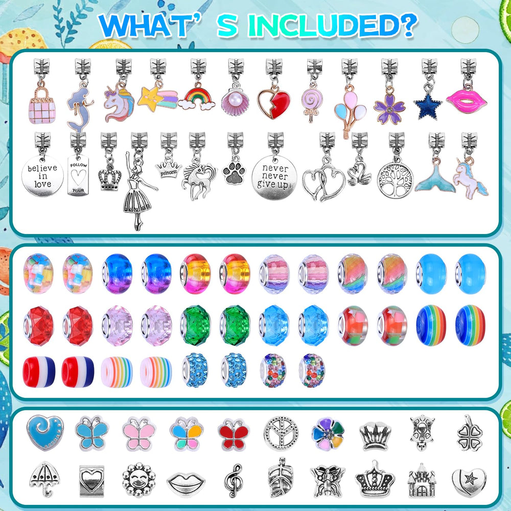 VICTLOV unicorn charms adding magical flair to kids' crafts