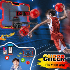 Vignuto Kids Hoop with durable backboard resists energetic shots.