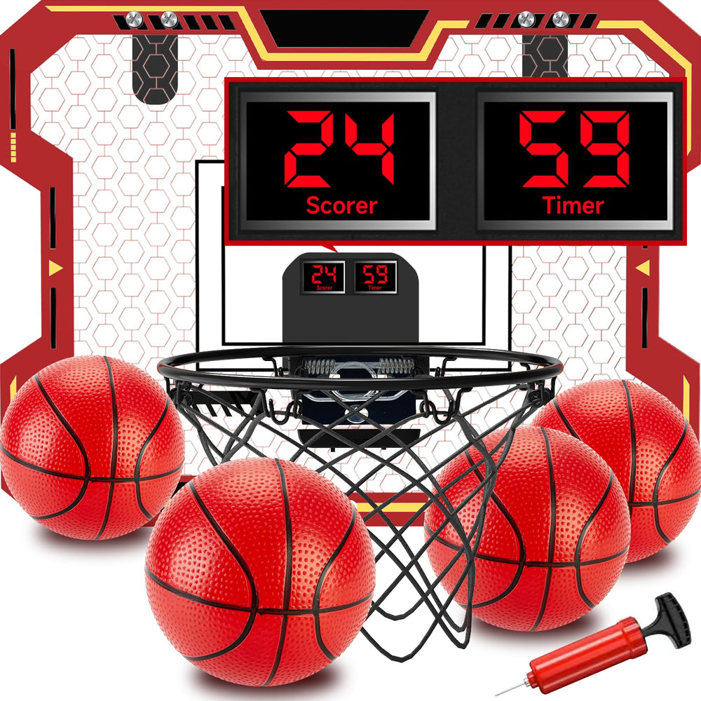 Vignuto Indoor Basketball Hoop for Kids on a door setup, enabling quick, safe play.