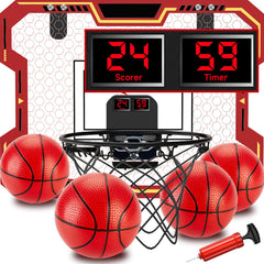Vignuto Indoor Basketball Hoop for Kids on a door setup, enabling quick, safe play.