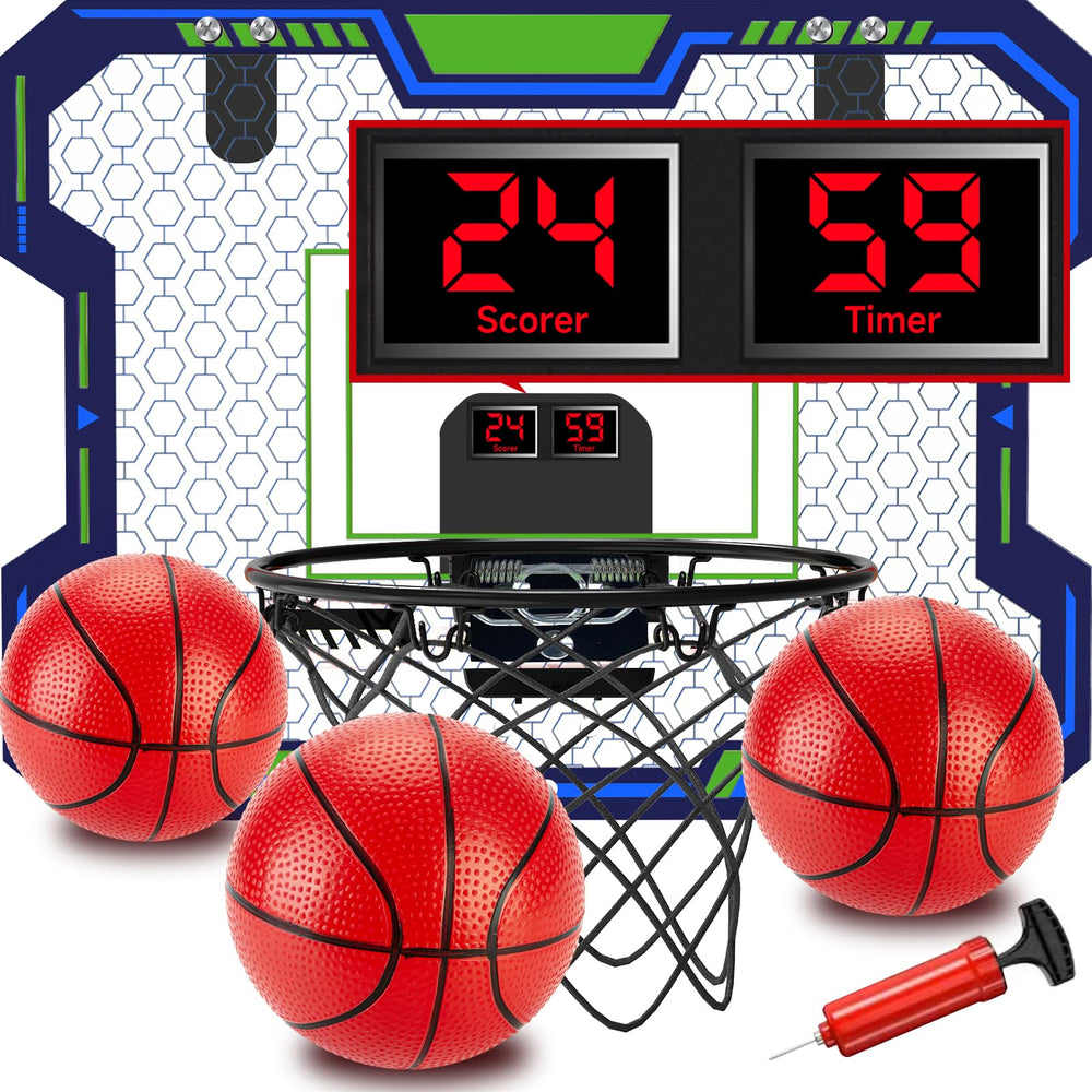 Vignuto over-the-door indoor hoop for active play