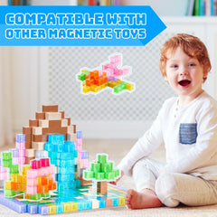 VigorFun construction models highlight spatial thinking as children plan before connecting magnets.