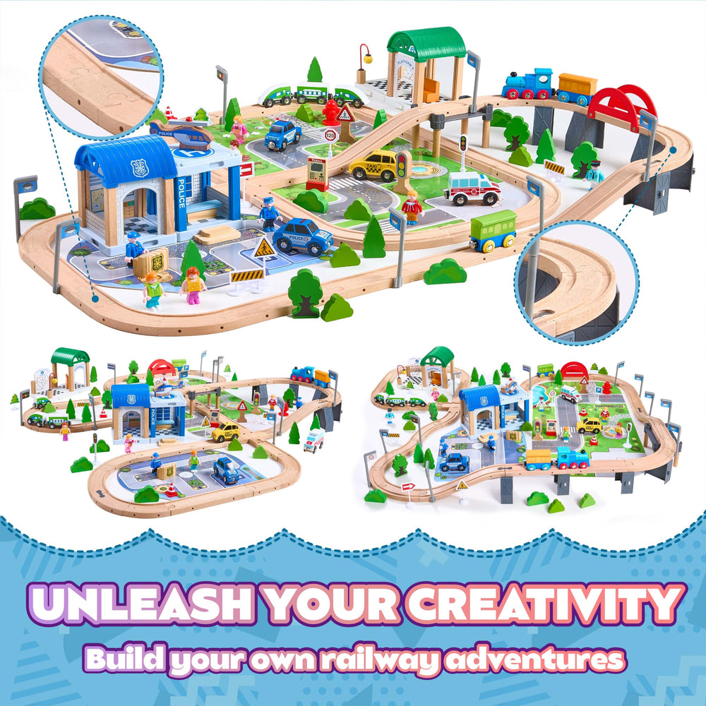 VigorFun police station and park road puzzle inspires problem-solving during playtime