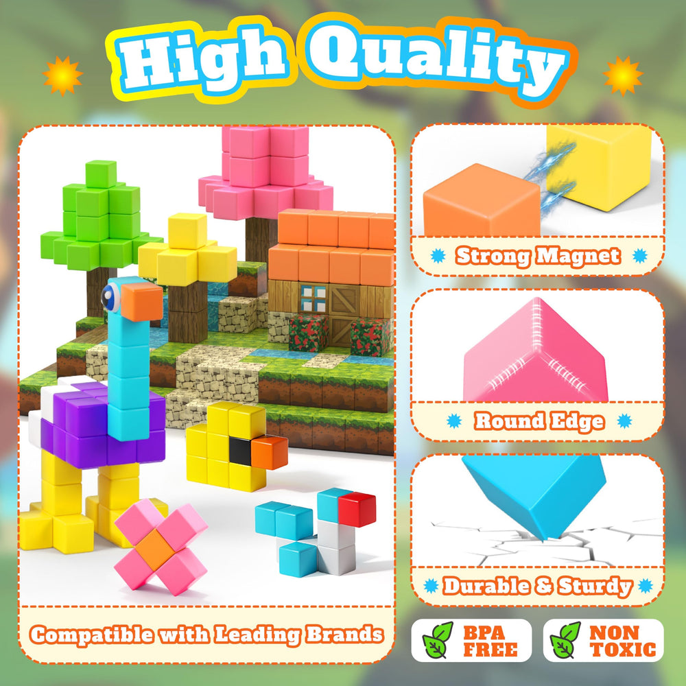 VigorFun magnetic blocks support STEM learning and spatial skills.