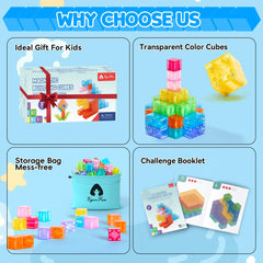VigorFun storage bag with pieces keeps blocks organized for easy cleanup.