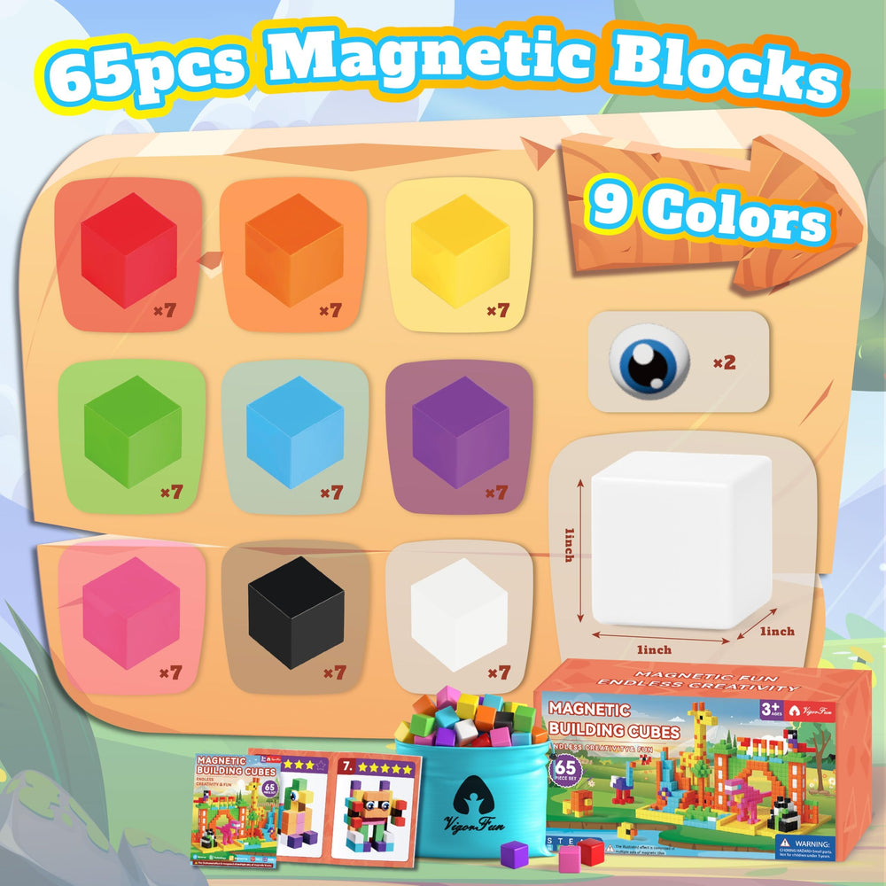 VigorFun storage bag keeps magnetic blocks organized and portable.